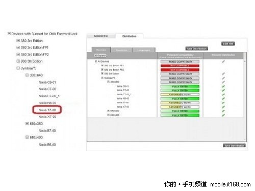 采用铝合金外壳诺基亚塞班3系统T7曝光