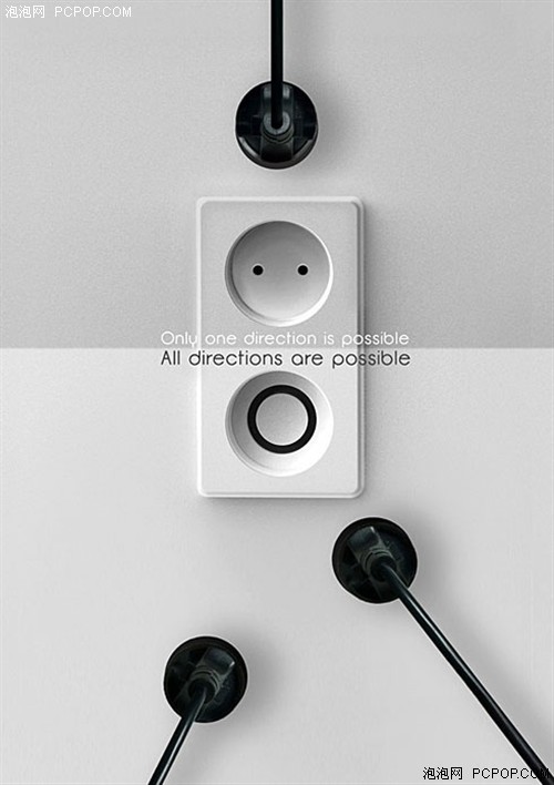创意的万向插座设计