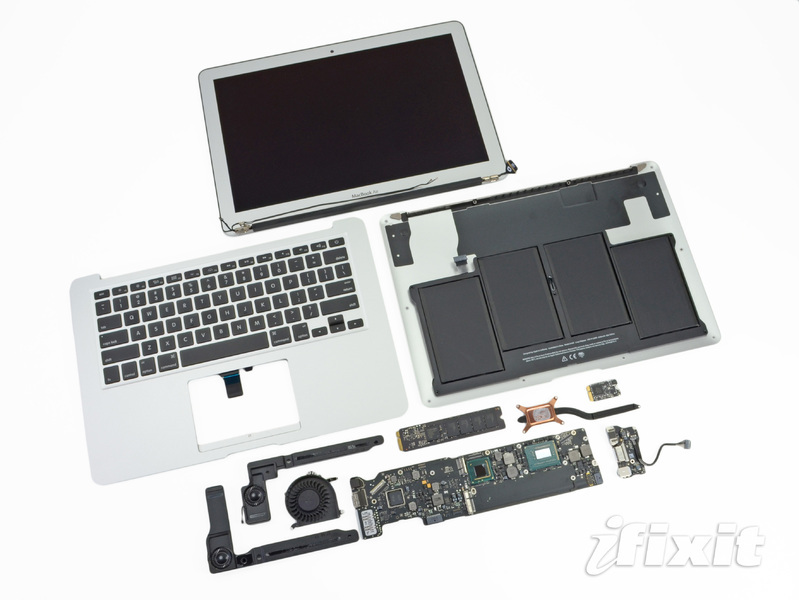 內部結構曝光!蘋果新macbook air拆解