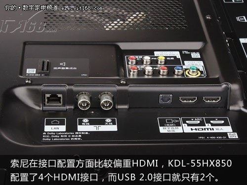索尼kdl-55hx850接口配置