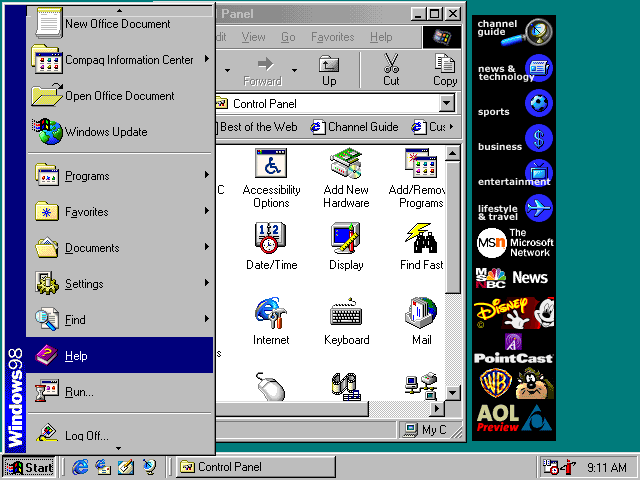 流金歲月:重溫windows 98視窗操作系統