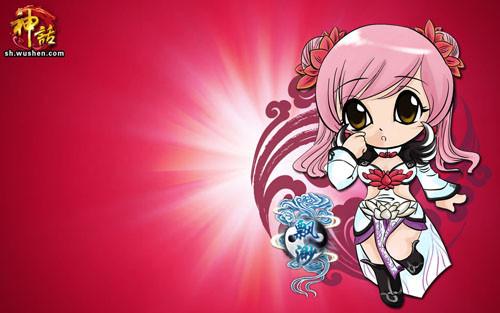 神话五大职业q版壁纸公开