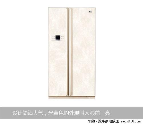 lg gr-a2074fdj 对开门冰箱外观