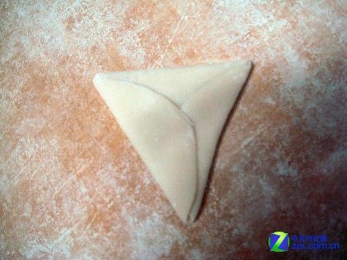 三角形饺子皮的包法图片