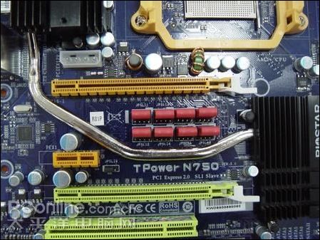 8個跳線對於主板配色起到了很好的點綴作用映泰tpower n750主板提供的