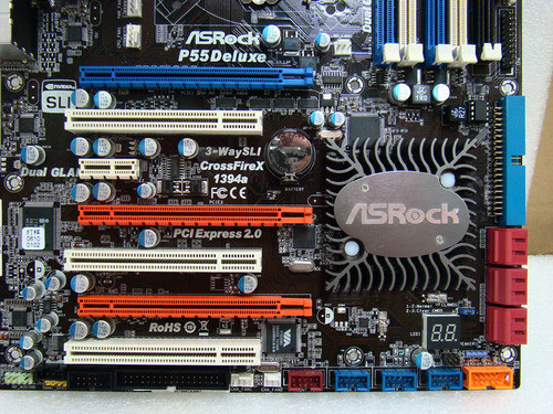 支持3路sli 华擎p55 deluxe主板多图赏