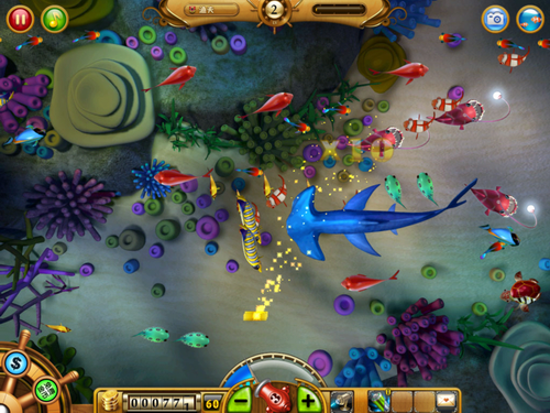 接下来我们测试了几款热门游戏:捕鱼达人,水果忍者,极品飞车.