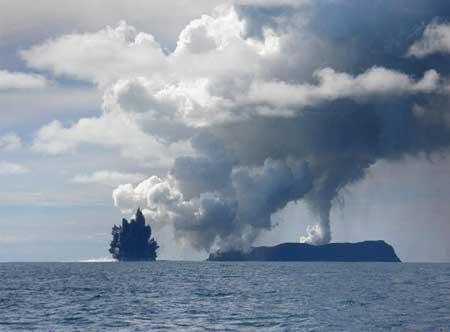 南太平洋火山爆发图片