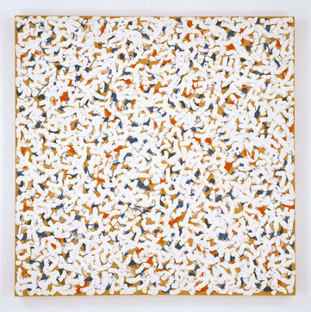 罗伯特·雷曼作品《无题》(布面油画,63英寸 x 63英寸,1962)