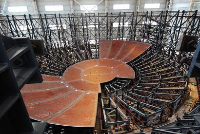 我国三代核电自主化依托项目之一的海阳核电站一号机组钢制安全壳(cv)