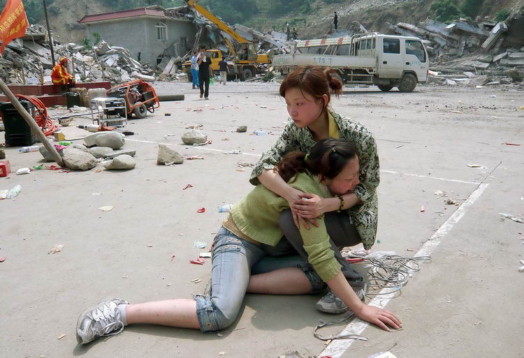 悲情映秀镇2008年5月15日,四川汶川地震重灾现场映秀镇.