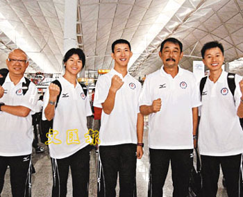 (图片来源:文汇报)资料图:香港杰出残疾人运动员苏桦伟他备战二00八