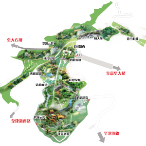 鸿恩寺森林公园地图图片