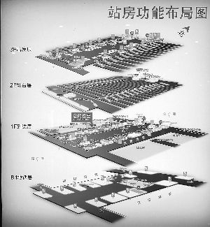南京南站布局图图片