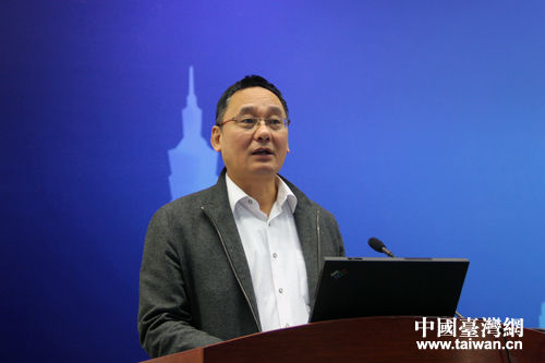 (中国台湾网 杨丽 摄)台湾农民团体干部联合训练协会副秘书长陈维民在