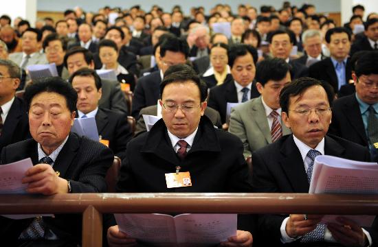 图文全国政协委员列席大会