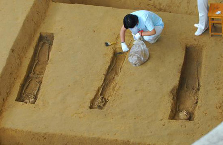 组图:安徽蚌埠双墩古墓主疑为春秋钟离国国君