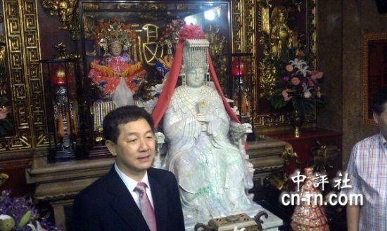 台湾妈祖信仰重镇——台中大甲镇澜宫,镇澜宫副董事长郑铭坤热情相迎