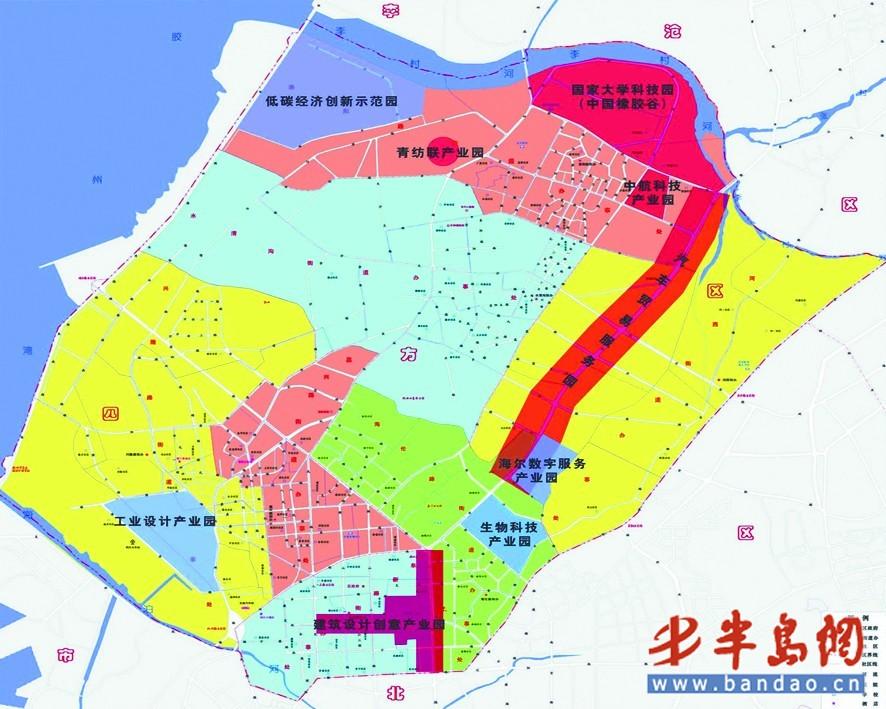 青岛原四方区地图图片