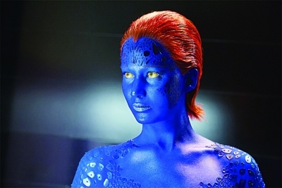 詹妮弗·劳伦斯在《x战警》中饰演魔形女.