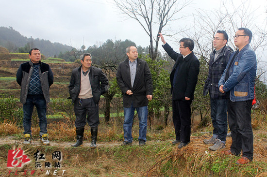 湖南省委办公厅人事处处长刘白尤一行深入沅陵县借母溪乡管山村调研刘