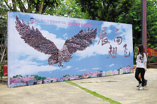 3000多张笑脸定格毕业墙