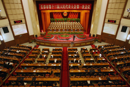 长春市第十三届人民代表大会第一次会议开幕