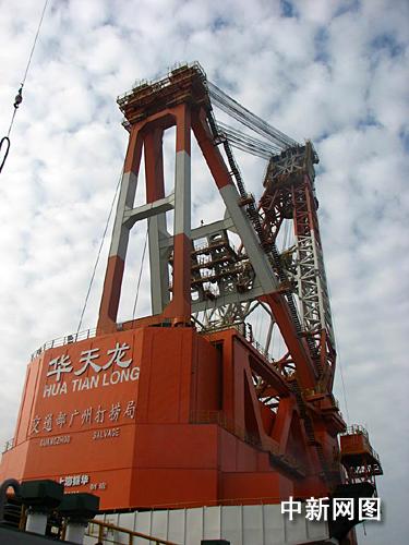 "亚洲第一吊"明起穿吊点 蓄力拔"南海一号"