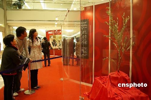 2008年4月,象征和平的奥林匹克圣物橄榄枝亮相北京新光天地,使北京