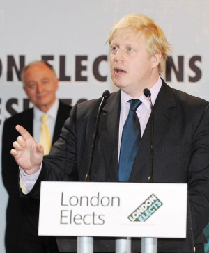 伦敦新市长出炉大嘴约翰逊当选图