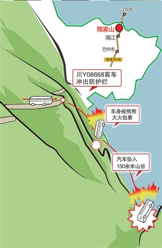 正文 9月13日13时30分左右 出事车辆:巴中开往宁波的大客车川