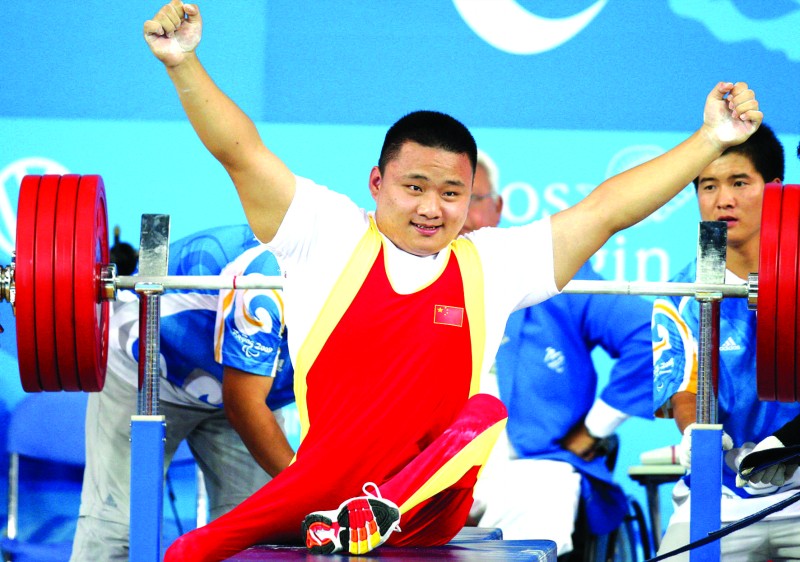 本报北京9月14日讯 中秋佳节之夜,山东选手刘磊为中国残奥体育代表团