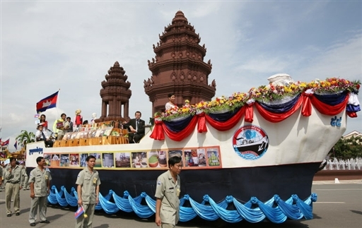 图:柬埔寨庆祝独立节(2)