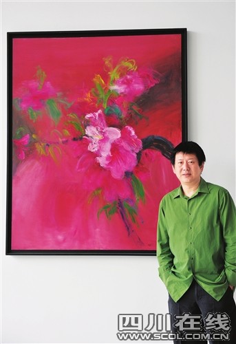 周春芽新作"桃花"就是"爱心入场券"