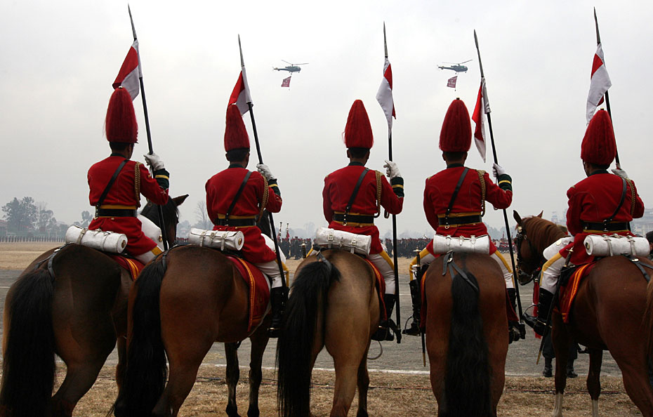 尼泊尔举行建军节阅兵式(高清组图)