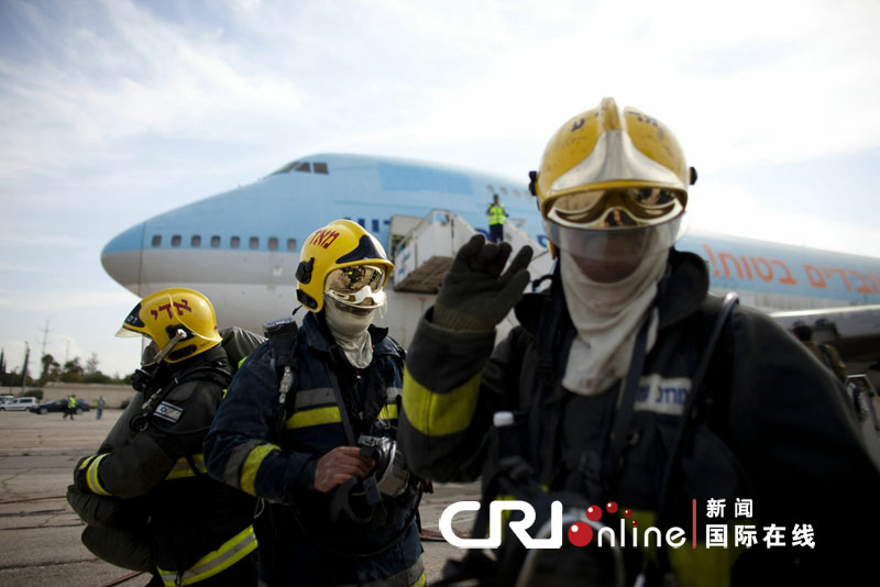 以色列特拉維夫市舉行機場爆炸營救演練(高清組圖)