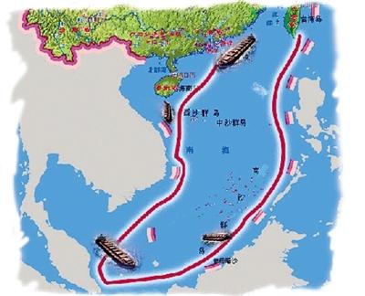 绑匪的货船出广州后,沿越南,新加坡,马来西亚公海漂泊6300多公里