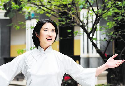 刘一祯昨日在湖南第一师范拍摄mv.