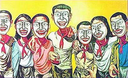 图三:岳敏君的作品《处决》于2007年10月12日在伦敦苏富比拍出590