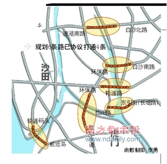 虎門沙田將同步打通4斷頭路