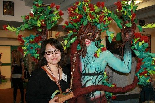 华人荣获2011新西兰人体造型艺术大赛面具组冠军