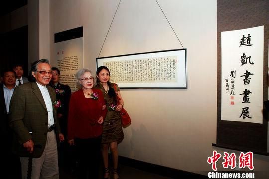 水墨丹青涌动故乡情 赵凯书画展在江苏常熟举行