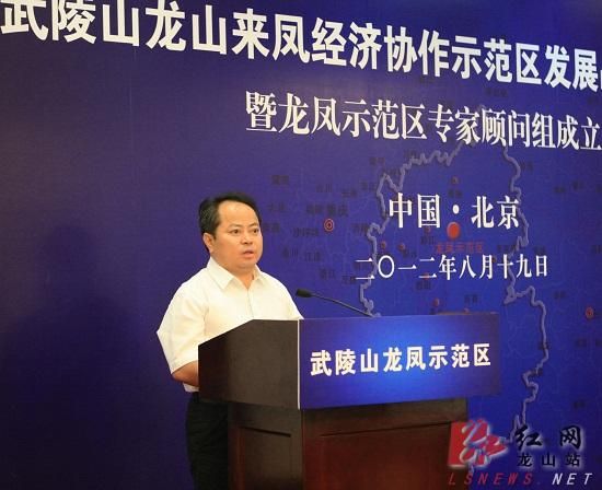 龙山县委书记张才金主持会议