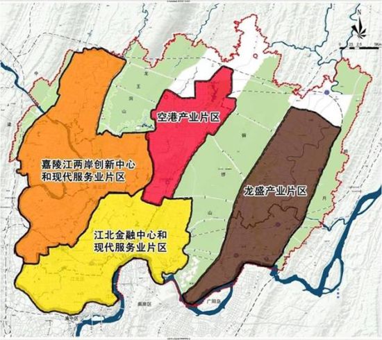重庆两江新区地图图片