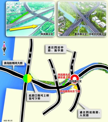 记者绘出跨海大桥路线图 大桥28号具通车条件