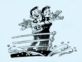 编造谎言向花心男友"借钱"(附漫画)