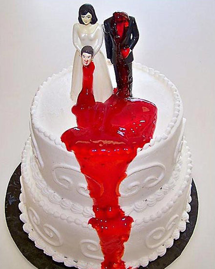 面包师设计多款另类离婚蛋糕(组图)