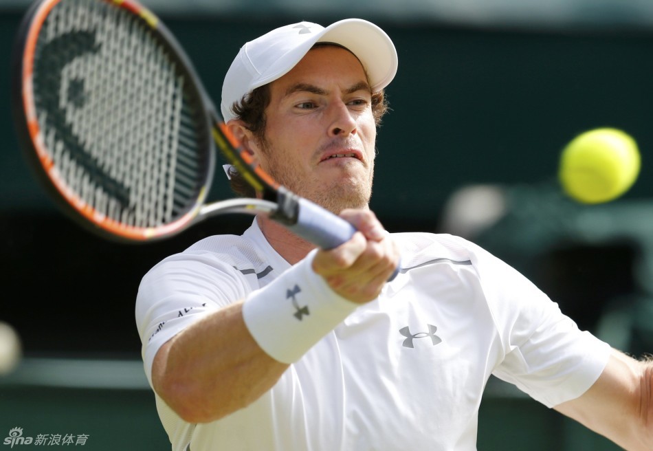 温网男单4/4区赛果:穆雷五盘险胜特松加进四强