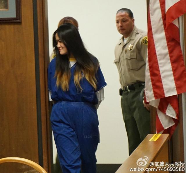 中国留学生施虐同学案宣判 女生用纸挡脸