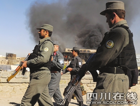 20塔利班人弹强攻阿富汗总统府